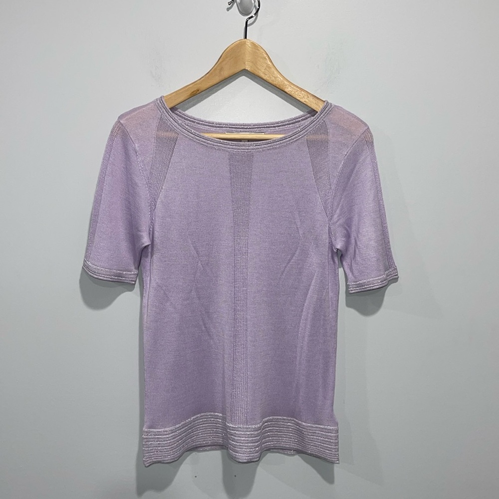 NEXT UK lilac purple short sleeve top US size small or UK size 8